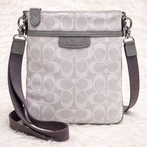 Coach Gray Signature Crossbody Bag
